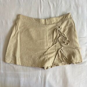 Wild Fable Tan Elastic Waist Skort